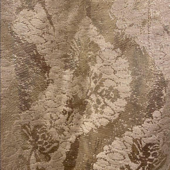 Tory Burch Ardell Ivory Metallic Jacquard linen blend cocktail dress size 0 - Picture 6 of 16